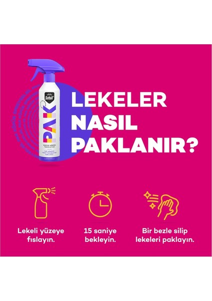 Pak Mucize Köpük Temizleyici Sprey 500 ml x 2 Adet indirimleri