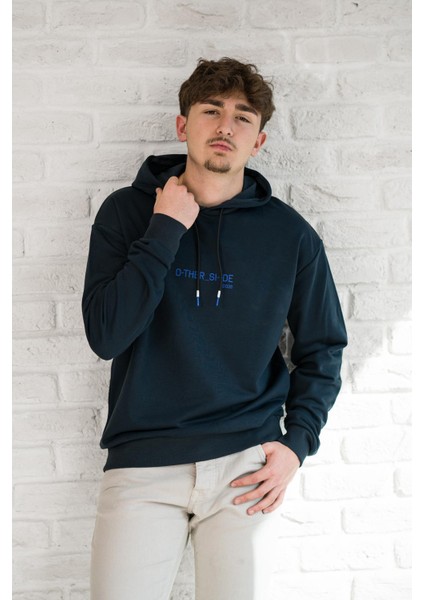 Kapşonlu Baskılı Regular Fit 2 Iplik Erkek Sweatshirt