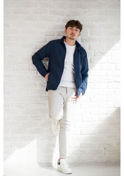 Fbı Jeans Slimfit Gofre Kumaş Dik Yaka Astarlı Baharlık Mont