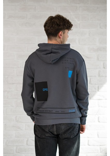 Kapşonlu Baskılı Regular Fit 2 Iplik Erkek Sweatshirt fiyatları