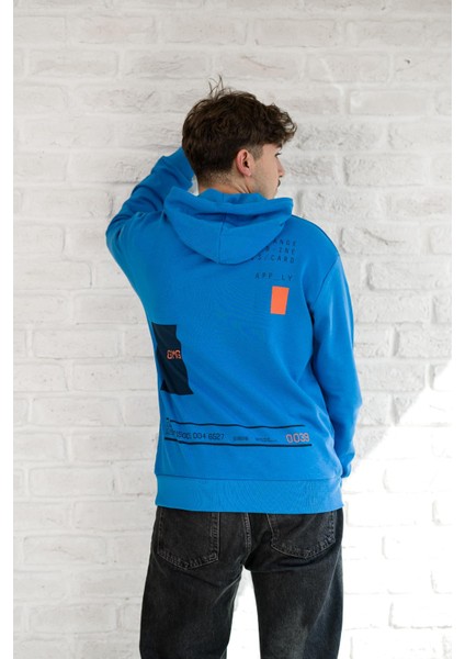 Kapşonlu Baskılı Regular Fit 2 Iplik Erkek Sweatshirt modelleri