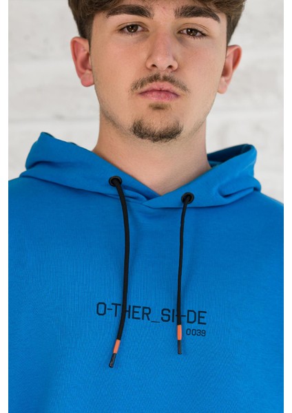 Kapşonlu Baskılı Regular Fit 2 Iplik Erkek Sweatshirt fırsatları