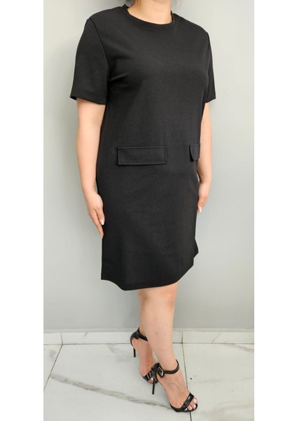 Kadın Basıc Cep Detaylı Elbise 24008 modelleri