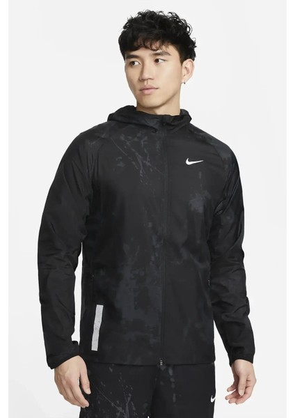 Repel Run Division Recoverable Running Full-Zip Hoodie Erkek Spor Ceket