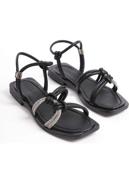 ARTI ARTI AYAKKABI MİA026-1501 Günlük Kadın Siyah Tatil Sandaleti fırsatları