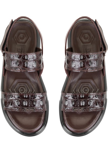 Ellery Kahve Erkek Deri Sandalet fırsatları