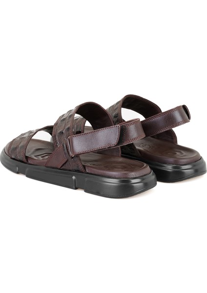 Ellery Kahve Erkek Deri Sandalet indirimleri