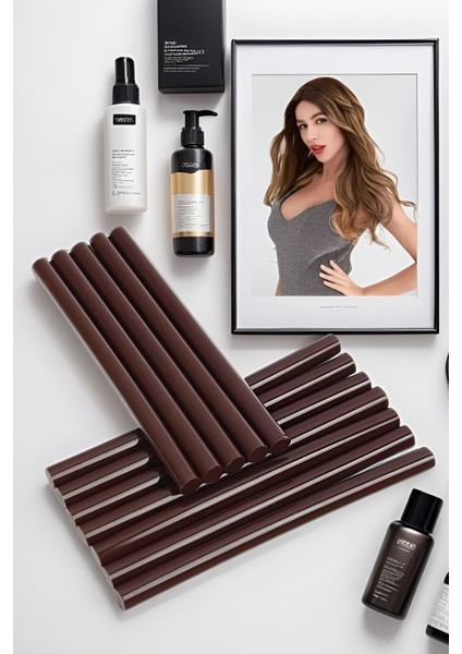 Nano Keratin Kaynak Çubukları 12 Adet Kahve Absolute
