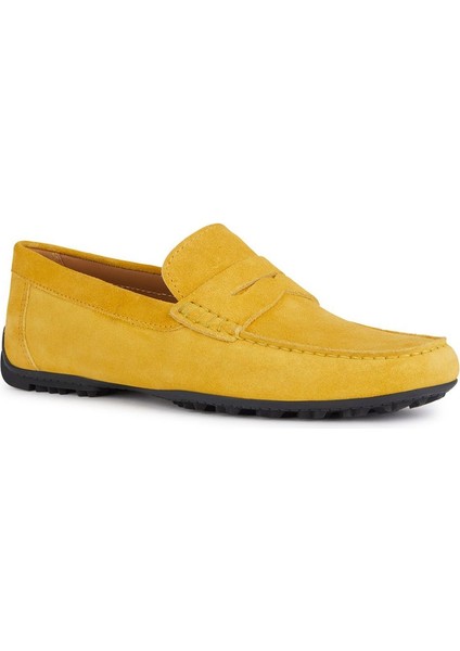 Erkek Sarı Kosmopolis + Grip Süet Deri Casual Loafer U35CFB00020C2000