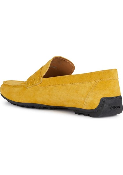 Erkek Sarı Kosmopolis + Grip Süet Deri Casual Loafer U35CFB00020C2000