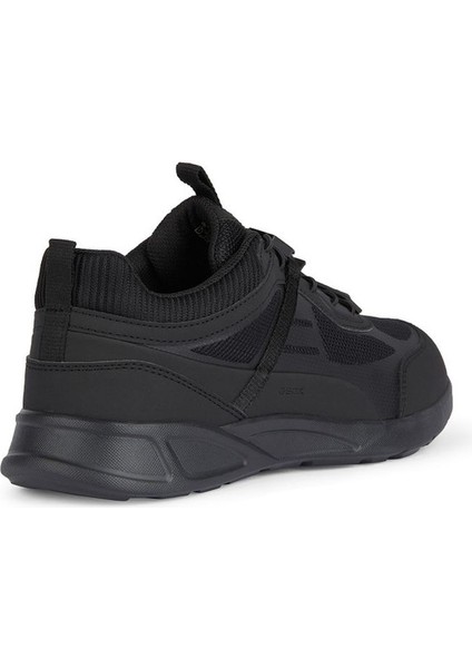 Erkek Siyah Sanzio Bağcıklı Deri Sneaker U45G7A014EKC9999
