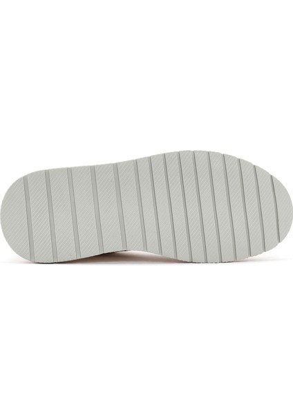 Kadın Beyaz Kalın Tabanlı Taşlı Bağcıklı Sneaker fırsatları