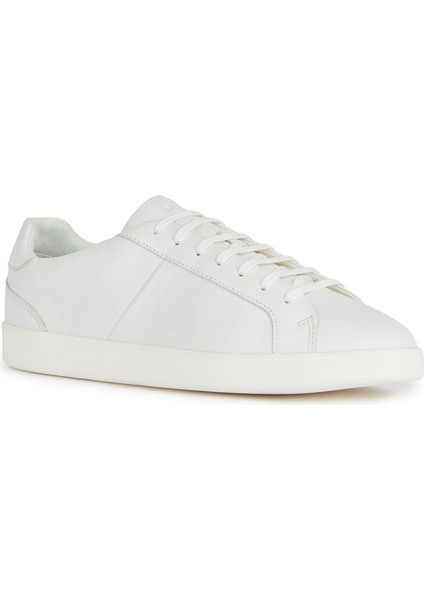 Erkek Beyaz Regio Bağcıklı Deri Sneaker U45CHB00085C1000 fiyatları