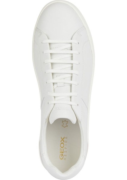 Erkek Beyaz Regio Bağcıklı Deri Sneaker U45CHB00085C1000 indirimleri