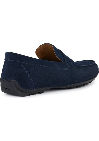 Erkek Lacivert Kosmopolis + Grip Süet Deri Casual Loafer fırsatları