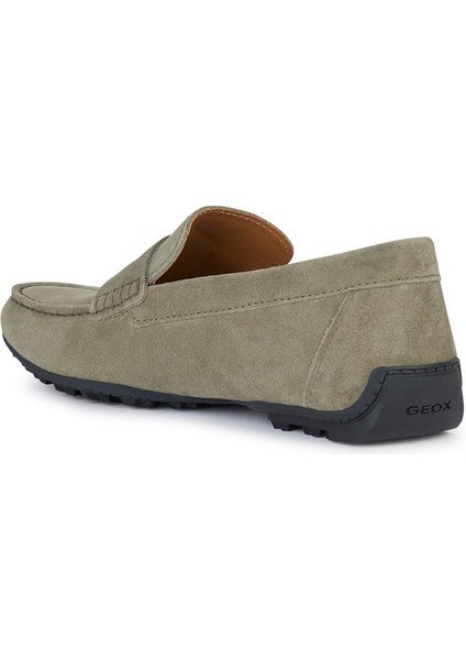 Erkek Yeşil Kosmopolis + Grip Süet Deri Casual Loafer U35CFB00020C3016