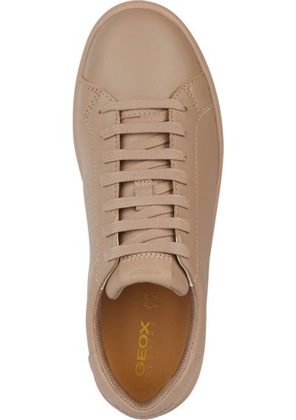 Kadın Bej Spherica Ecub-1 Bağcıklı Deri Sneaker D45WEB00085C8191 indirimleri