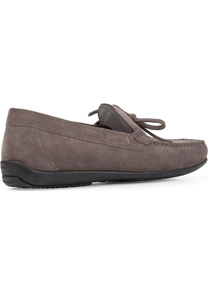 Erkek Gri U Ascanio Süet Deri Casual Loafer U350WA00022C1018