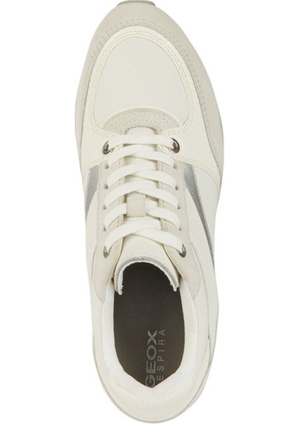 Kadın Beyaz Zosma Kalın Tabanlı Bağcıklı Deri Sneaker D368LA08504C1000 indirimleri