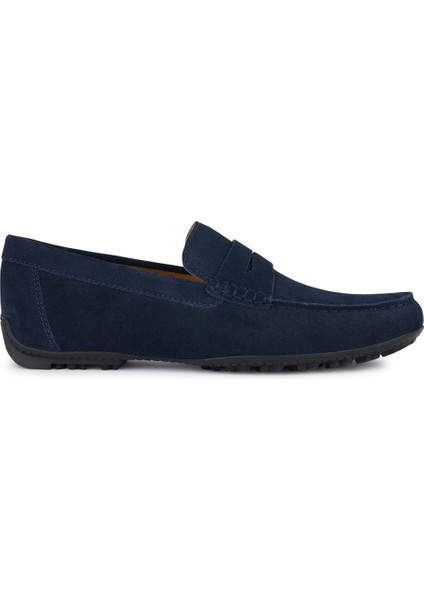 Erkek Lacivert Kosmopolis + Grip Süet Deri Casual Loafer