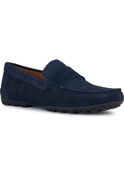 Erkek Lacivert Kosmopolis + Grip Süet Deri Casual Loafer