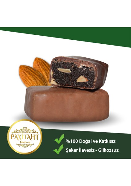 Sütlü Çikolatalı Bademli Hurma 500 gr