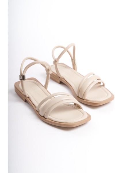 ARTI ARTI AYAKKABI MİA026-1504 Günlük Kadın Bej Tatil Sandaleti fırsatları