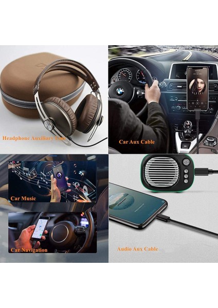 NR72 iPhone Araç Ses Lightning To Aux Kablosu Ios 11.0.3 Üstü modelleri