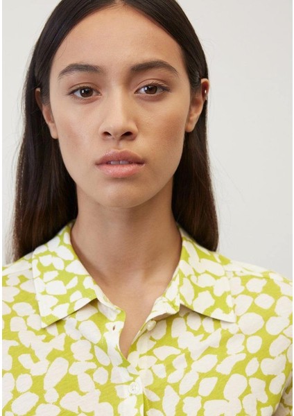 Marco Polo Sarı Desenli Gömlek