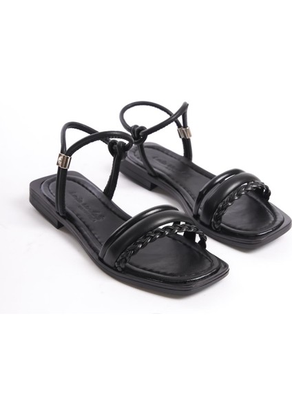 ARTI ARTI AYAKKABI MİA026-1508 Günlük Kadın Siyah Tatil Sandaleti fırsatları