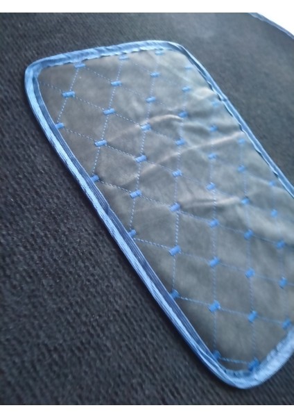 Üniversal Her Araca Uyumlu Mavi Kapitone Topuk Destekli Siyah Oto Halı Paspas fiyatları