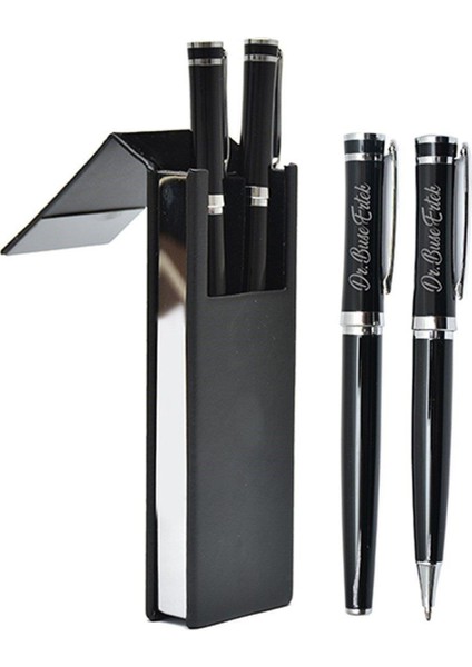 Kişiye Özel Masa Üstü Isimlik ve Premium Roller ve Tükenmez Kalem Seti fiyatları