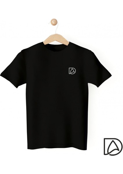 -İngiltere'ye ihraç ürün- Wave - Unisex - Baskılı Siyah Tişört- Yüksek kalite