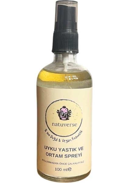 % 100 Doğal & Vegan Uyku Yastık ve Oda Spreyi 100 ml