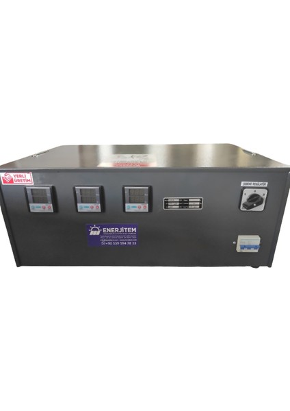 Regülatör 10,5 Kva Trifaze Servo Kontrollü Voltaj Regülatörü, 10,5 Kva Regülatör