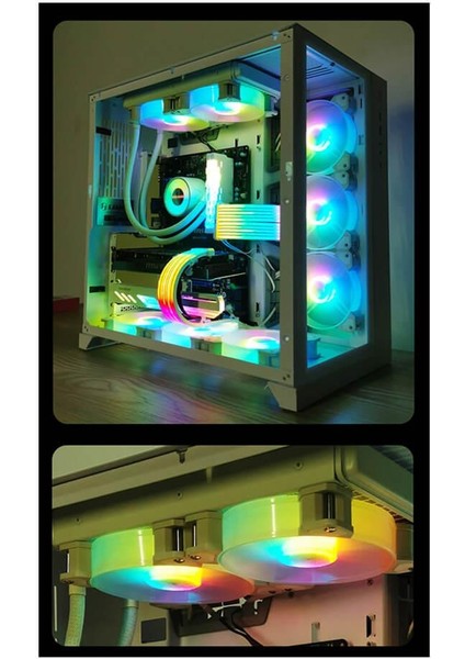 Coolmoon ARGB240 Argb 5V Sıvı Soğutuculu Radyatörlü Işlemci Fanı - Amd Am4 /am3 +/am3/fm2 +/fm2