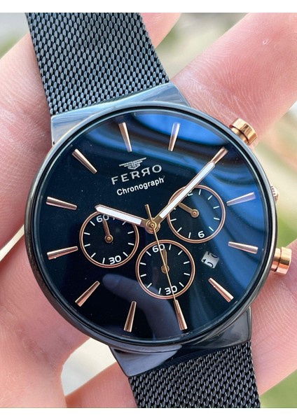 Siyah Hasır Kordon Iç Fonksiyonları Aktif Takvimli 30 mt Su Geçirmez Erkek Kol Saat ETM3697 fiyatları