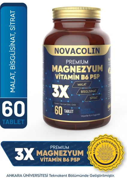 Magnezyum 3x 60 Tablet