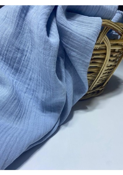 135*100 Çift Katlı Pamuk Müslin Kimono, Elbise, Etek, Bluz, Gömlek Ev Tekstil ve Bebe Kumaşı