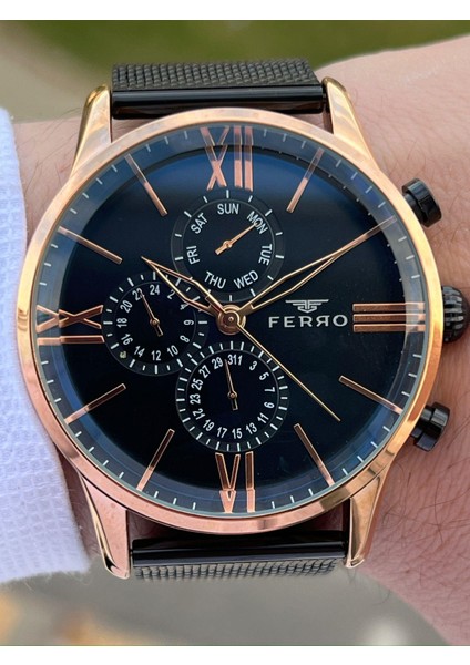 Siyah Hasır Kordon Iç Fonksiyonları Aktif Takvimli 30 mt Su Geçirmez Erkek Kol Saat ETM9C60 fiyatları