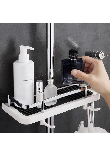 Main Shop Banyo Duş Organizer Sabunluk Metalik Korumalı