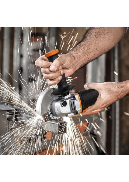 WX800 20VOLT 2.0 Ah. Li-Ion Çift Akülü 115MM Profesyonel Şarjlı Avuç Taşlama