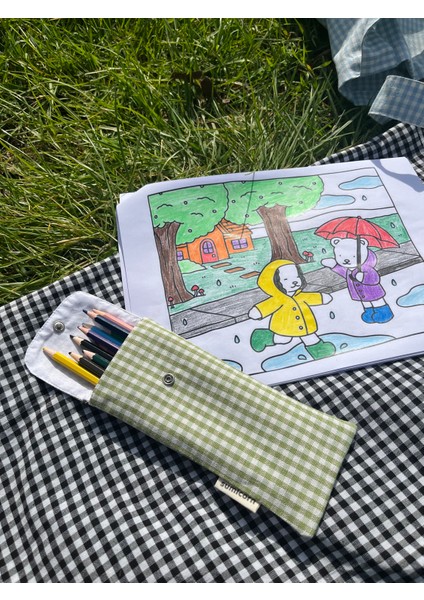 Pötikareli Yıkanabilir Keten Çıt Çıt Detaylı Gözlük Kılıfı Gözlük Çantası Kalemlik modelleri