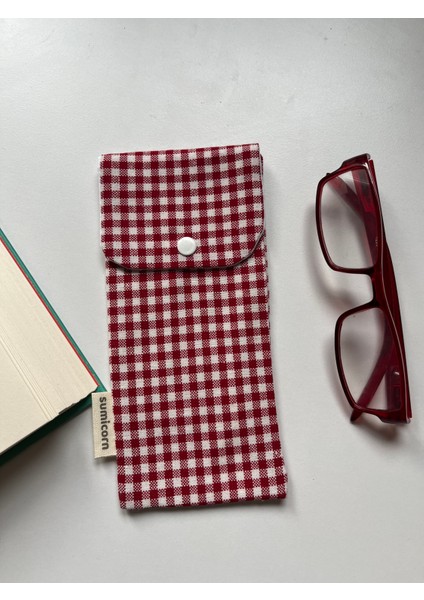 Pötikareli Yıkanabilir Keten Çıt Çıt Detaylı Gözlük Kılıfı Gözlük Çantası Kalemlik modelleri