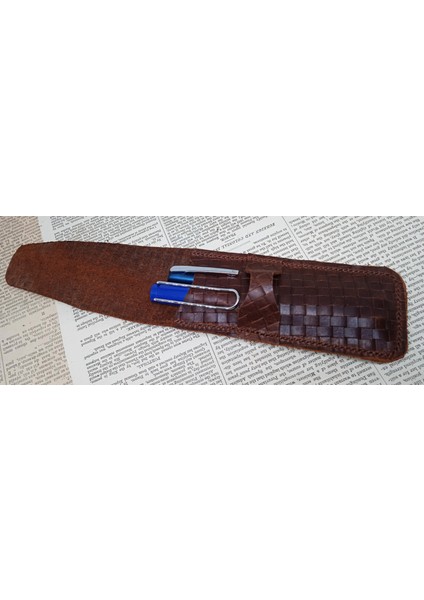 Hakiki Deri El Emeği Özel Kalemleriniz Için Kalemlik Kalem Kutu 27 cm 6 cm 704F fırsatları