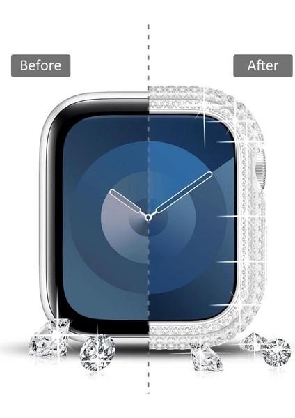Apple Watch 7/8/9 41mm Full Kenar Taşlı Sert PC Kasa Ve Ekran Koruyucu indirimleri