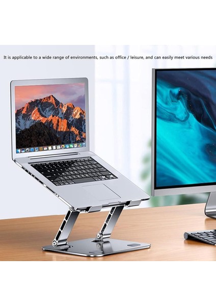 10" - 17.3" Katlanabilir Tüm Modellerle Uyumlu Ayarlanabilir Laptop Tablet Standı Notebook Yükseltici