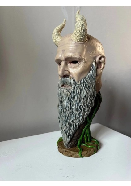 Mimir God Of War Boyalı Büst 18CM