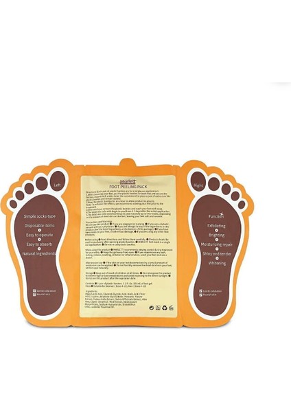 Foot Peeling Pack - Profeesıonal Çorap Tipi Ayak Peeling Maskesi,Soyulabilen ayak maskesi