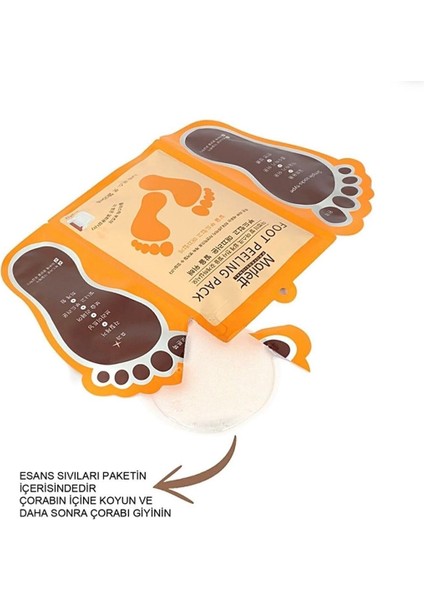 Foot Peeling Pack - Profeesıonal Çorap Tipi Ayak Peeling Maskesi,Soyulabilen ayak maskesi